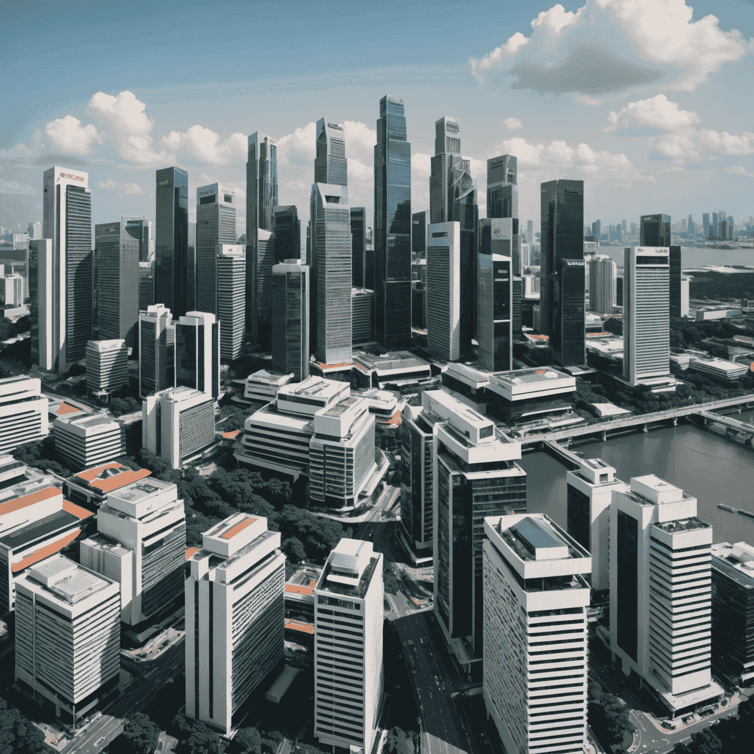 Collage of Singapore's iconic buildings representing various REITs, including office towers, shopping malls, and industrial properties